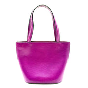 Vintage Céline Bucket Tote Bag | Magenta Leather | Gold-Tone Hardware