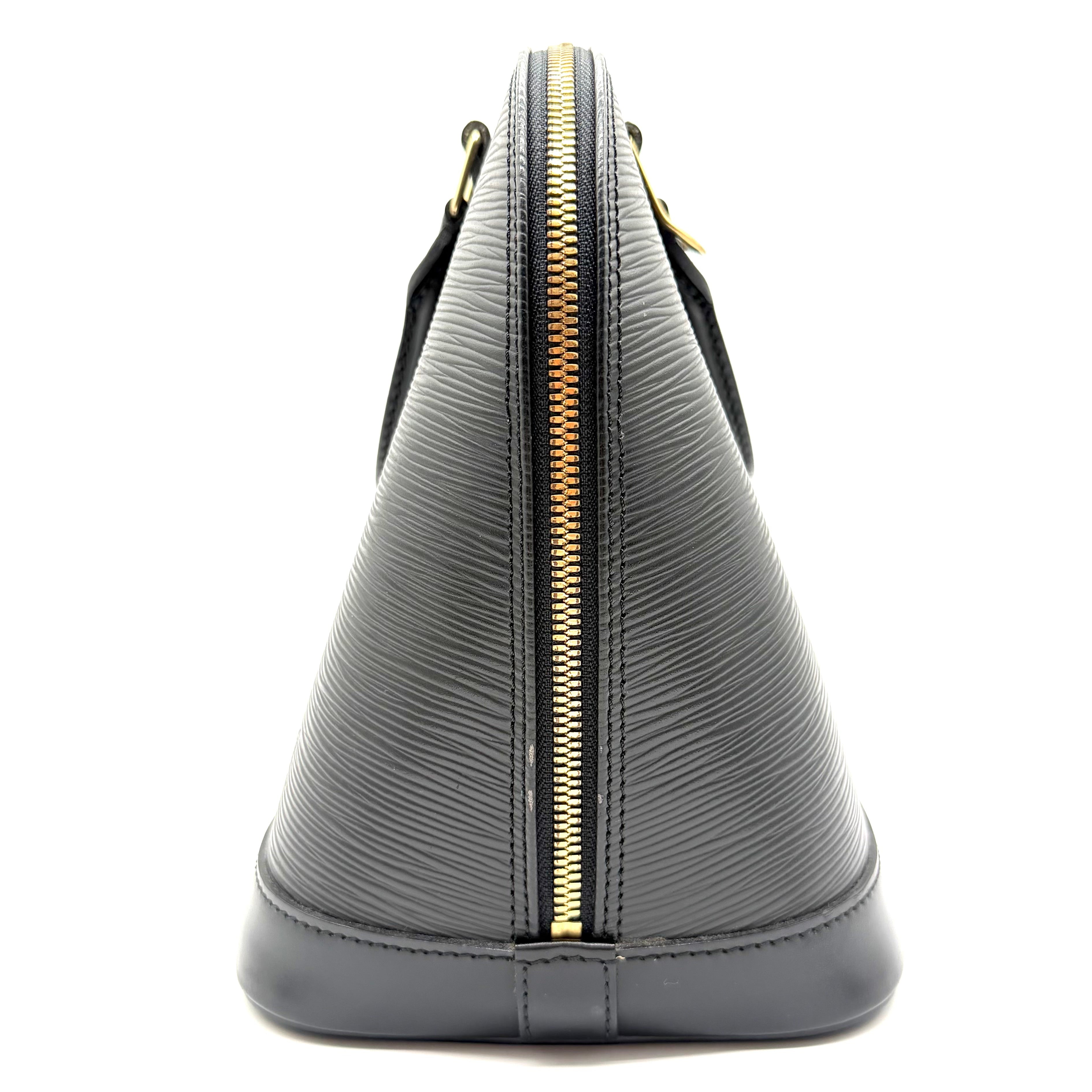 Louis Vuitton | Alma PM Handbag | Black Epi Leather | Gold-Tone Hardware