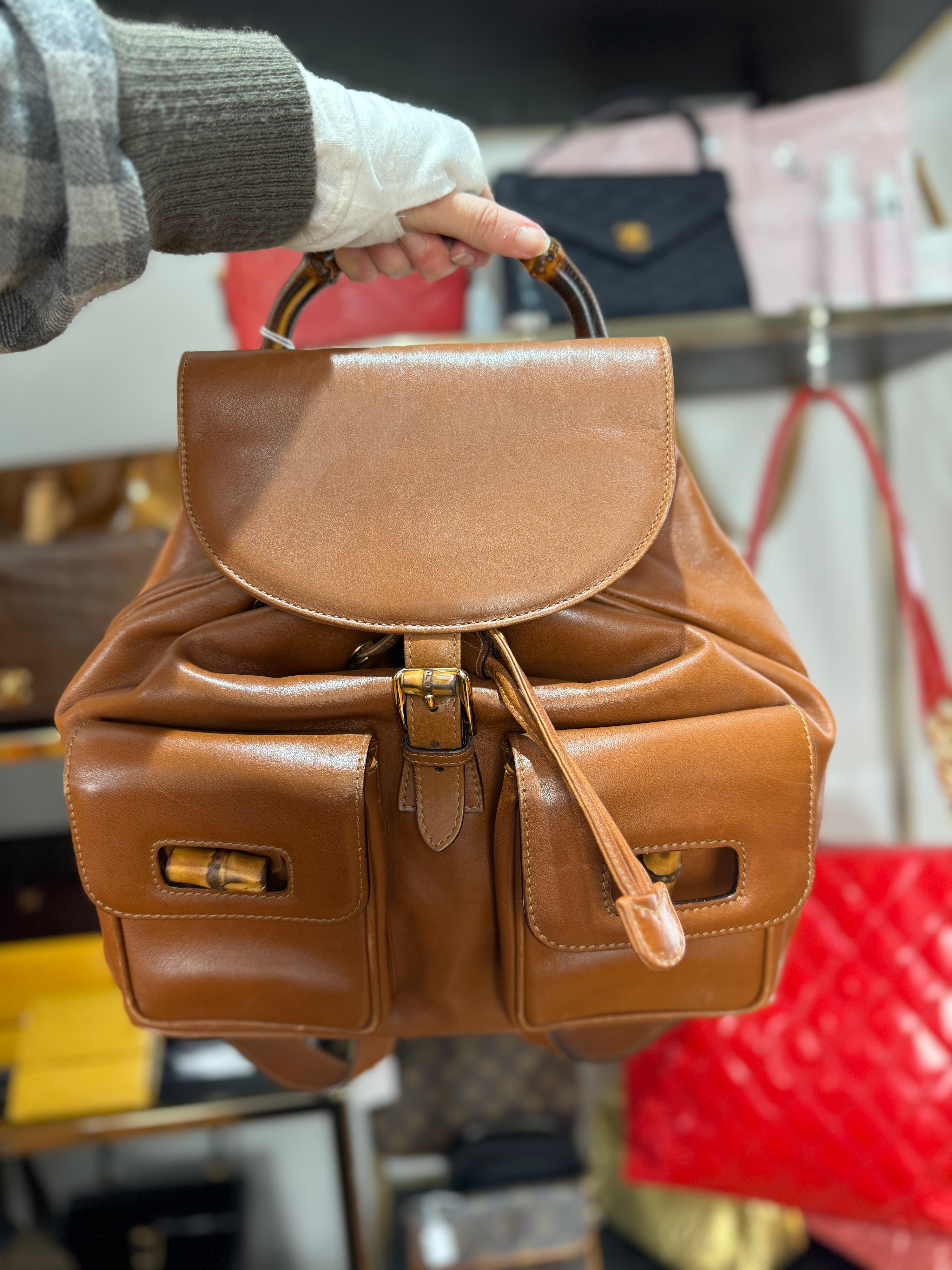 Gucci Tan Backpack Large