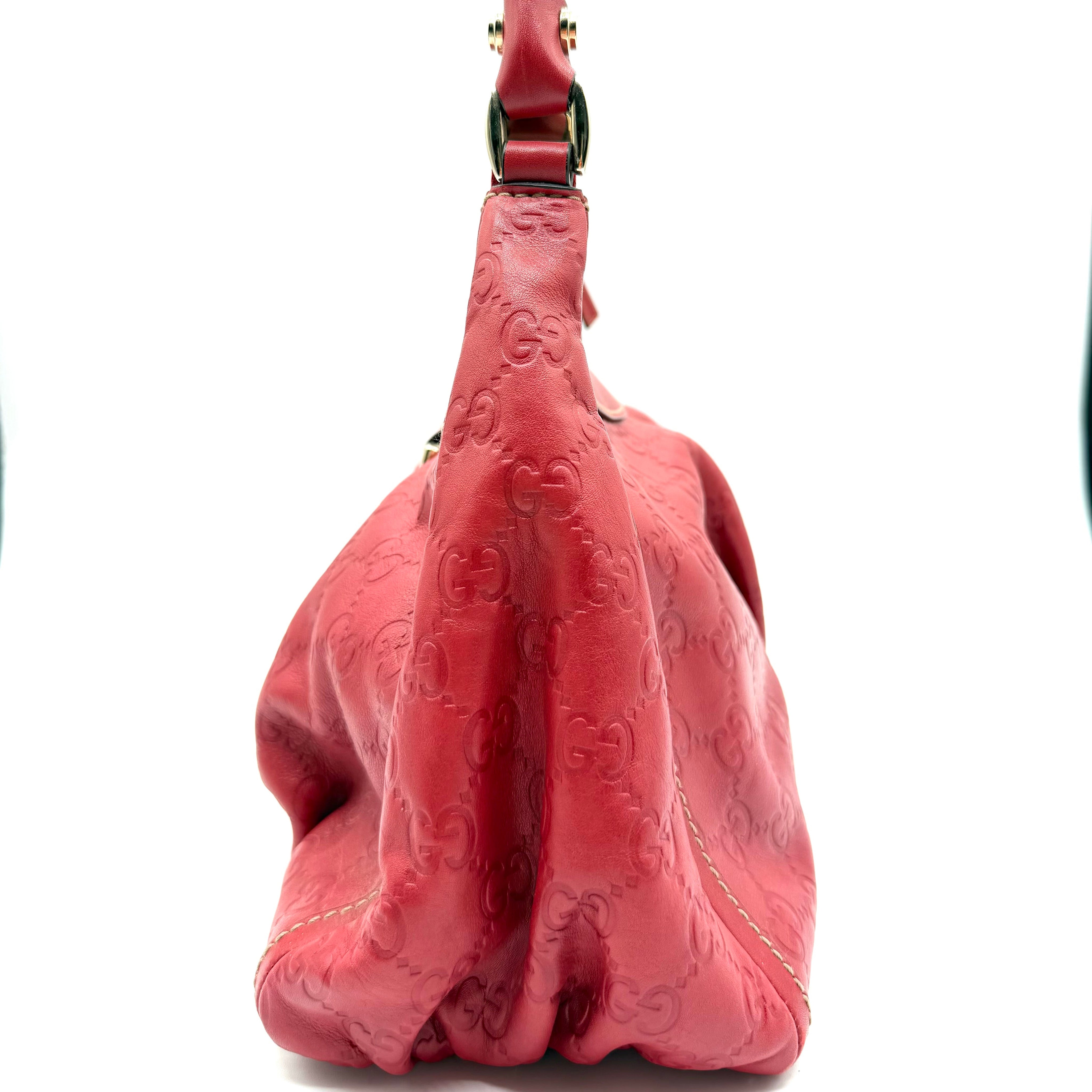 Gucci |  D-Ring Hobo Bag | Guccissima Leather | Gold-Tone Hardware (30CM)