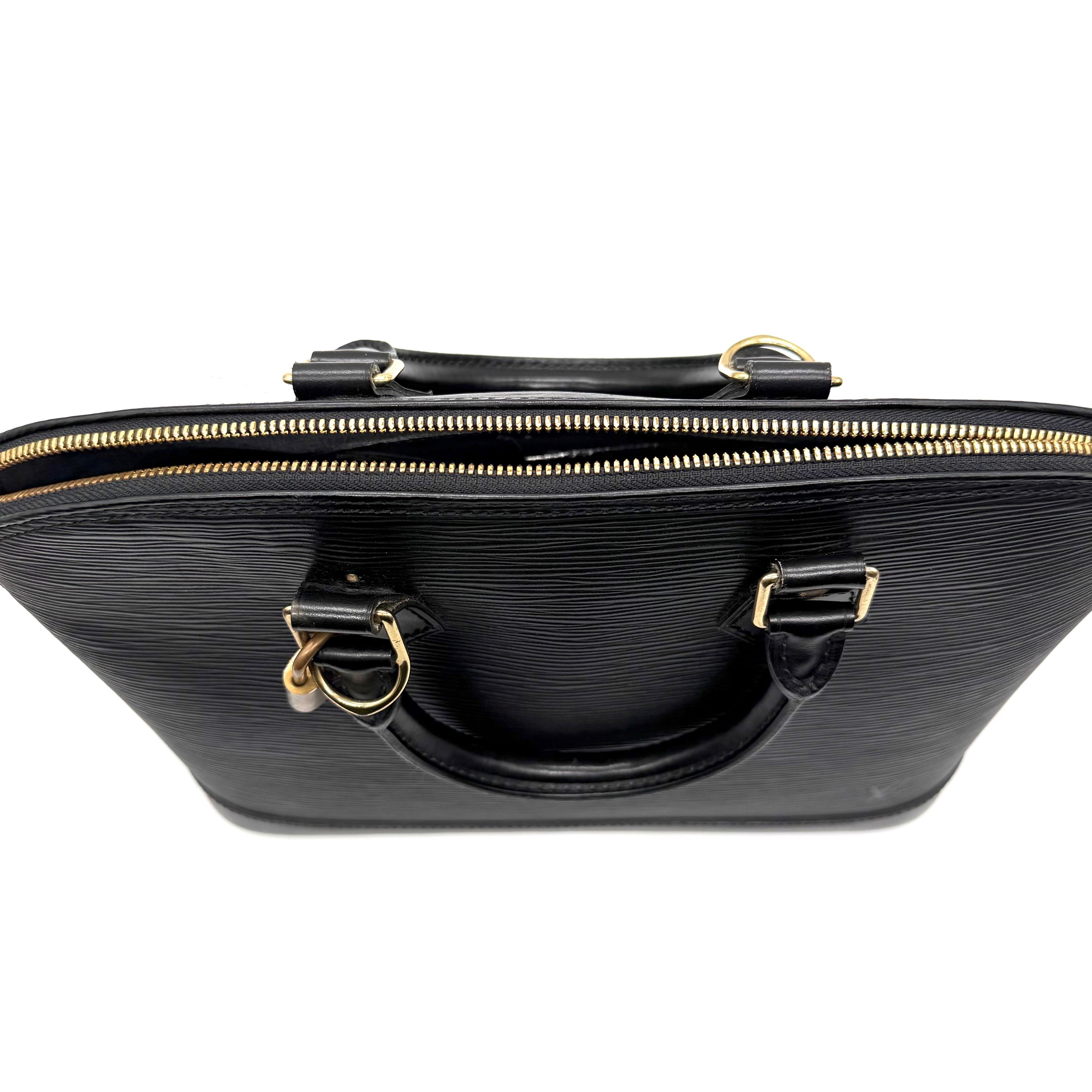 Louis Vuitton | Alma PM Handbag | Black Epi Leather | Gold-Tone Hardware