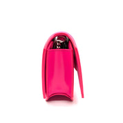 Givenchy Bow Cut Chain Shoulder Bag | Fuchsia Pink Leather | Silver-Tone Hardware