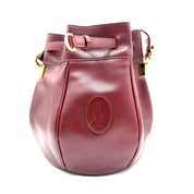 Cartier | Must de Cartier Vintage Bucket Shoulder Bag | Burgundy Leather | Gold-Tone Hardware