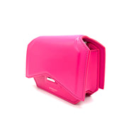 Givenchy Bow Cut Chain Shoulder Bag | Fuchsia Pink Leather | Silver-Tone Hardware