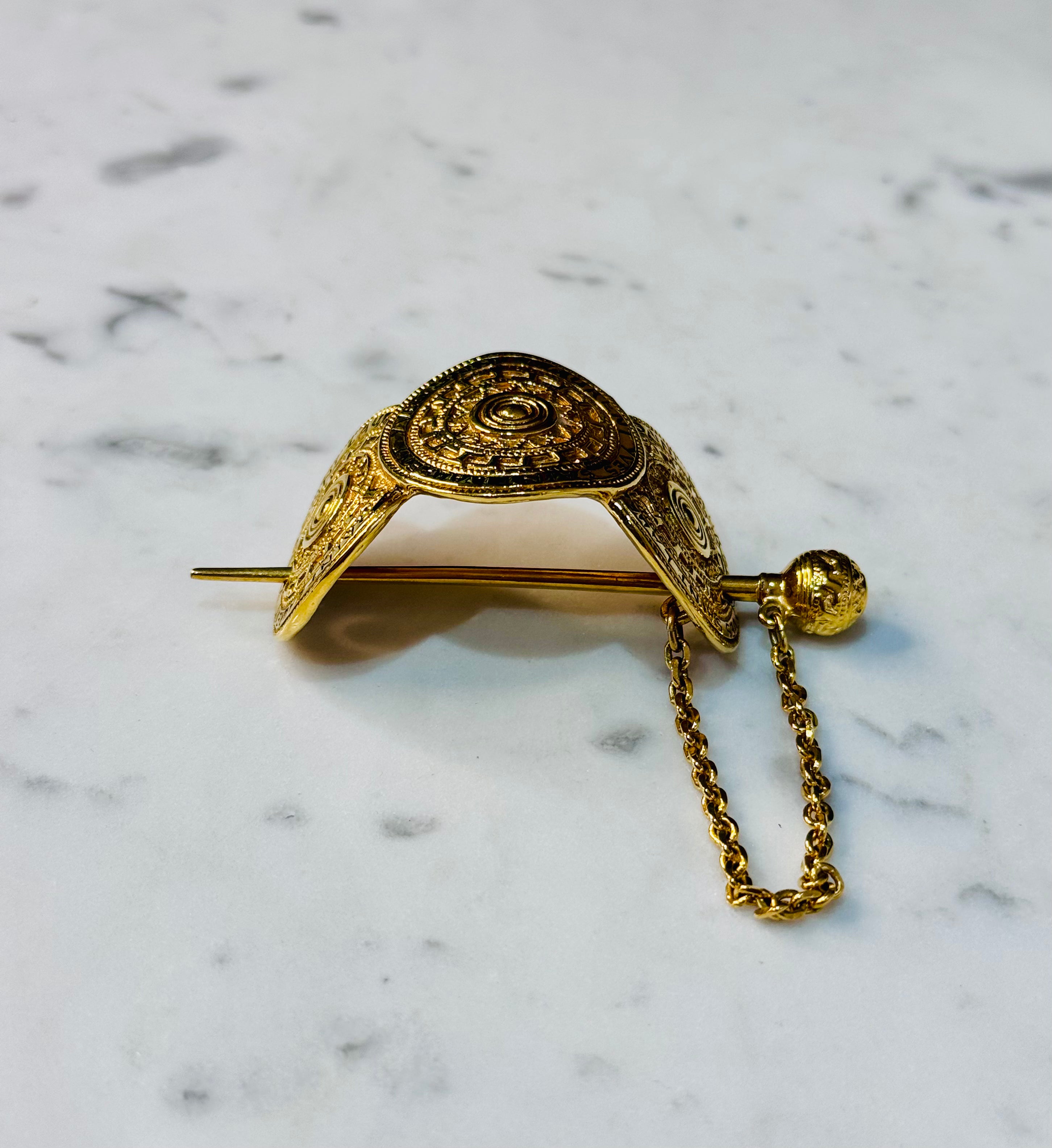 YSL Gold Tone Hair Pin