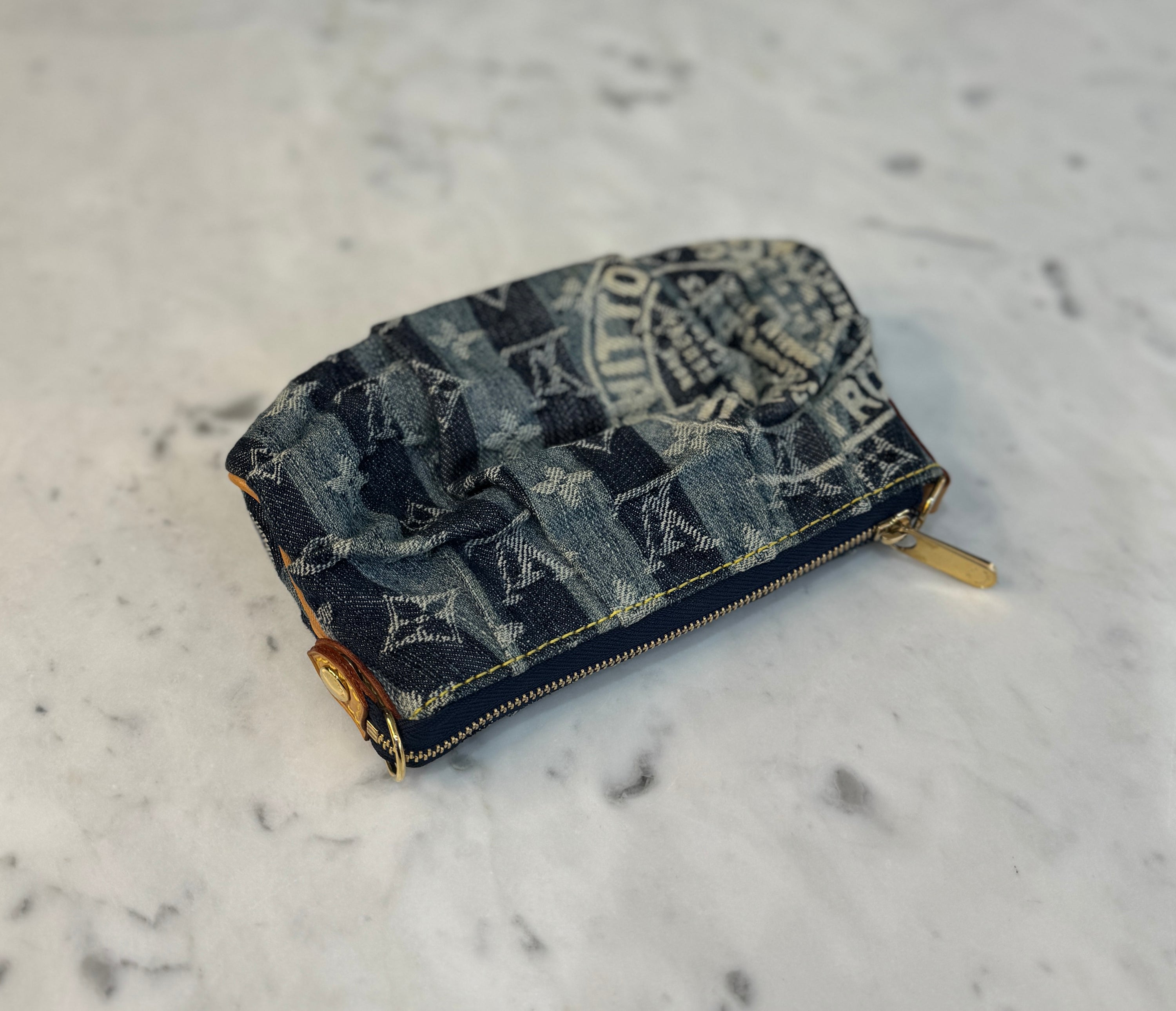 LV “truth rainy” denim Pouch - 2006