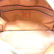 Celine | Vintage Macadam Dome Handbag | Brown Coated Canvas | Gold-Tone Hardware
