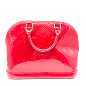 Louis Vuitton | Alma PM Handbag | Red Monogram Vernis | Gold-Tone Hardware