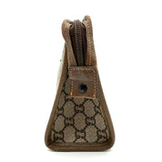 Gucci Vintage GG Plus Monogram Clutch | Beige & Brown | Gold-Tone Hardware (27cm)