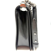 Chanel Boy Flap Shoulder Bag | Black Quilted Leather | Silver-Tone Hardware