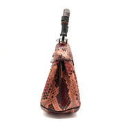 Gucci Lady Lock Bamboo Top Handle Bag | Multicolour Python | Silver-Tone Hardware