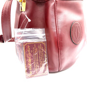 Cartier | Must de Cartier Vintage Bucket Shoulder Bag | Burgundy Leather | Gold-Tone Hardware