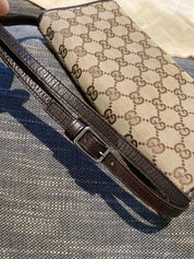 Gucci Monogram Bamboo Crossbody/Clutch