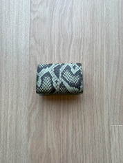 FENDI Peekaboo snakeskin micro trifold wallet