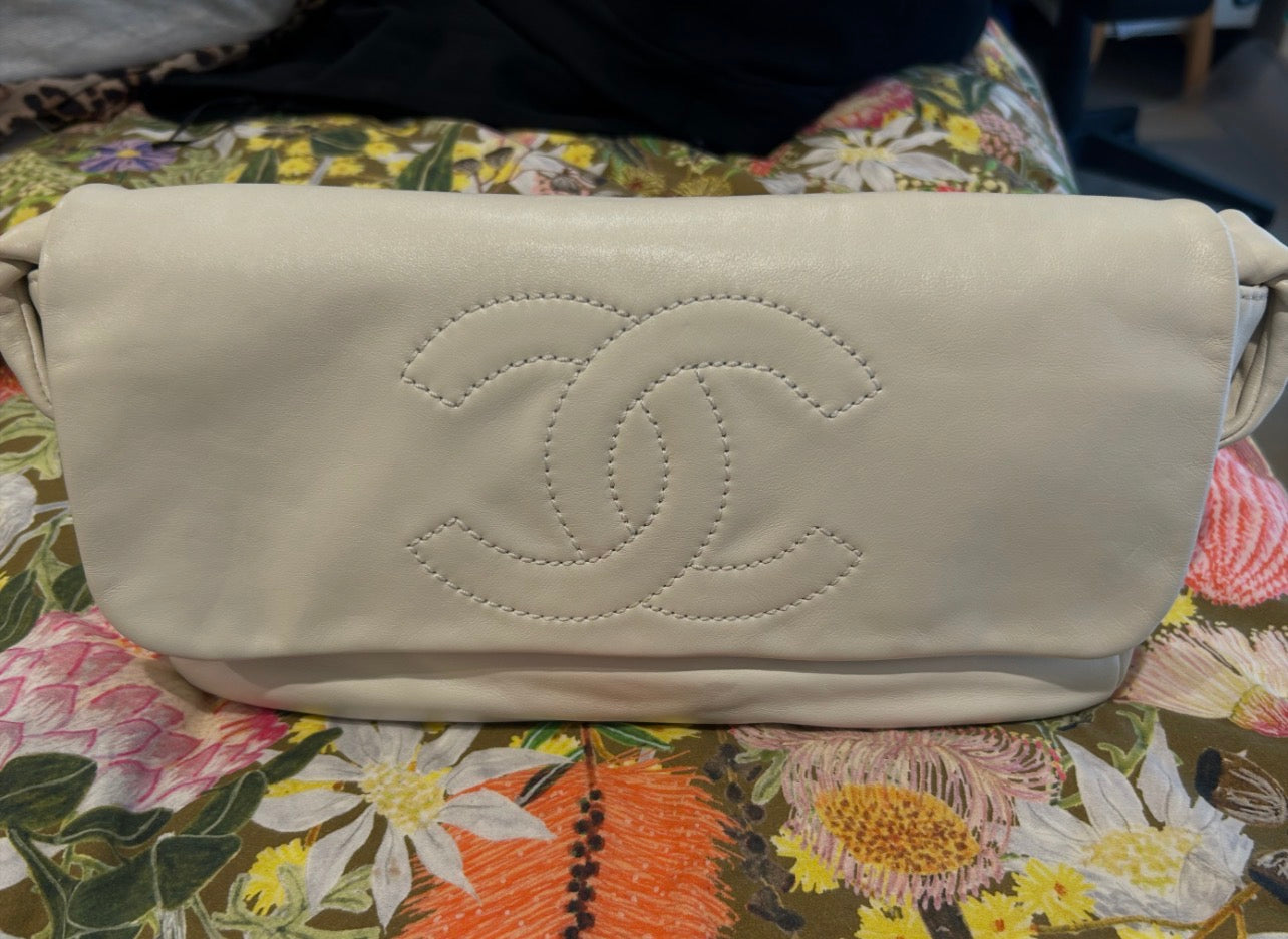 Chanel Rodeo Drive Flap Bag White