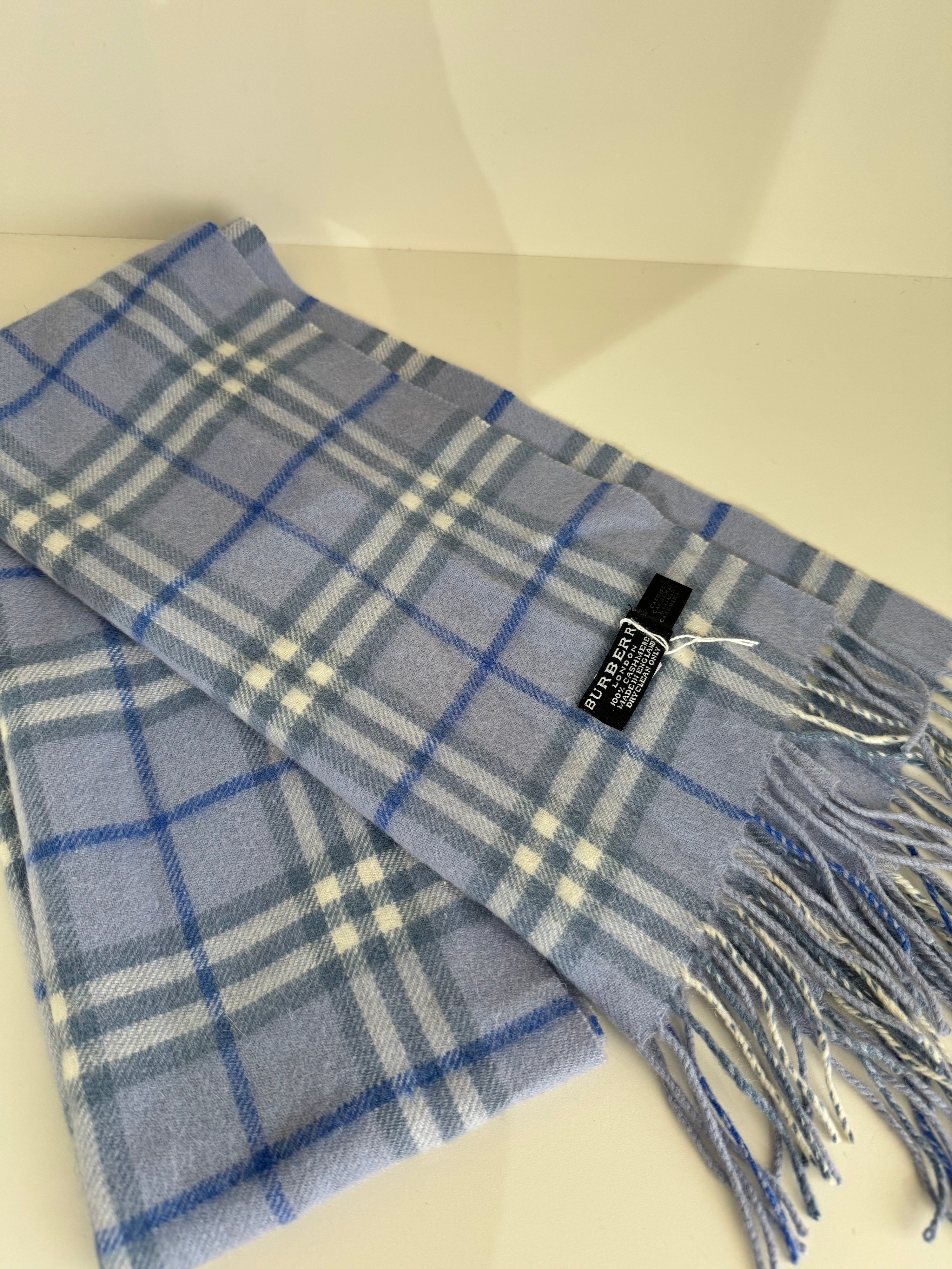 Burberry scarf lavender blue