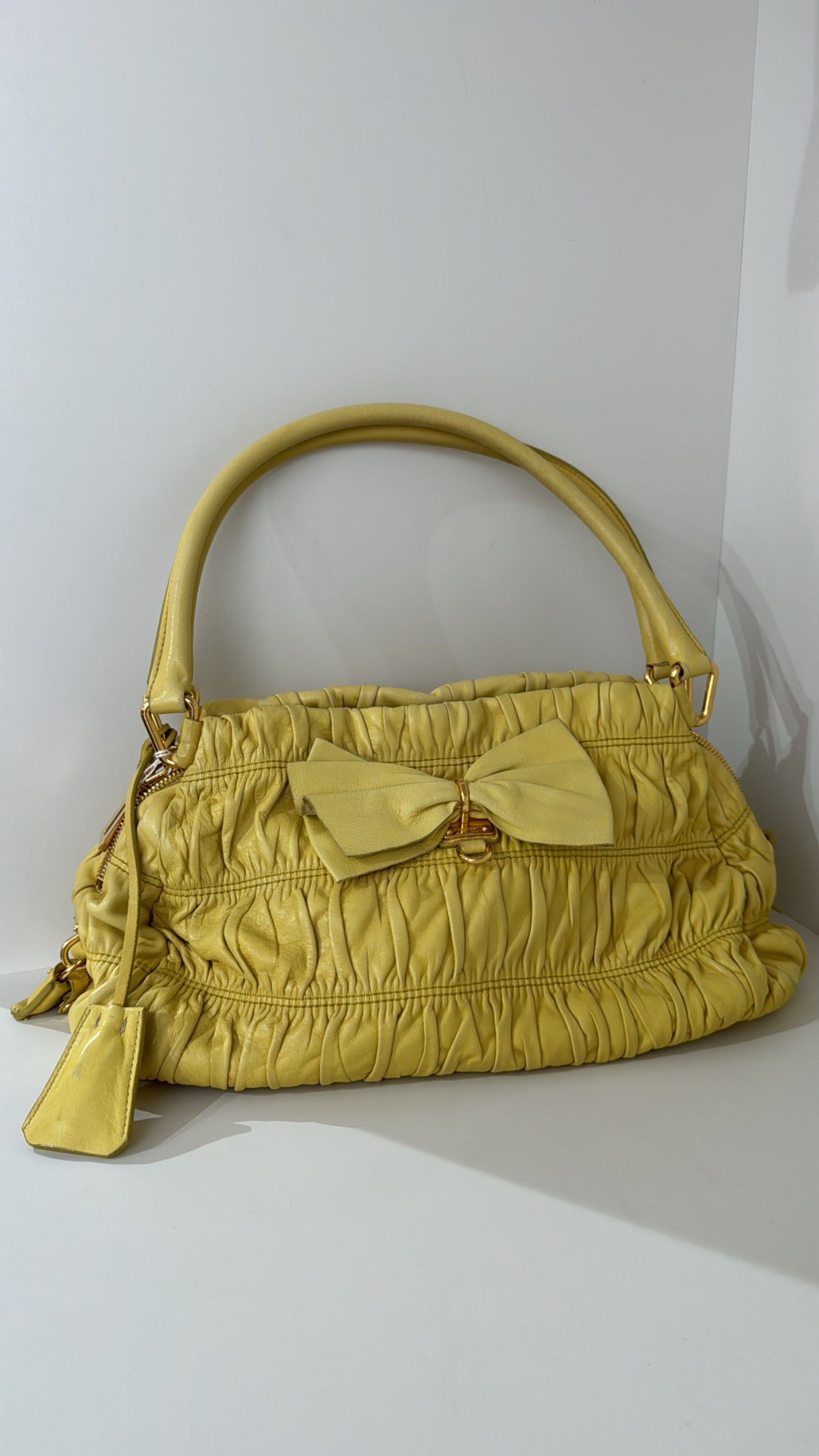 Prada Yellow Shoulder Bag