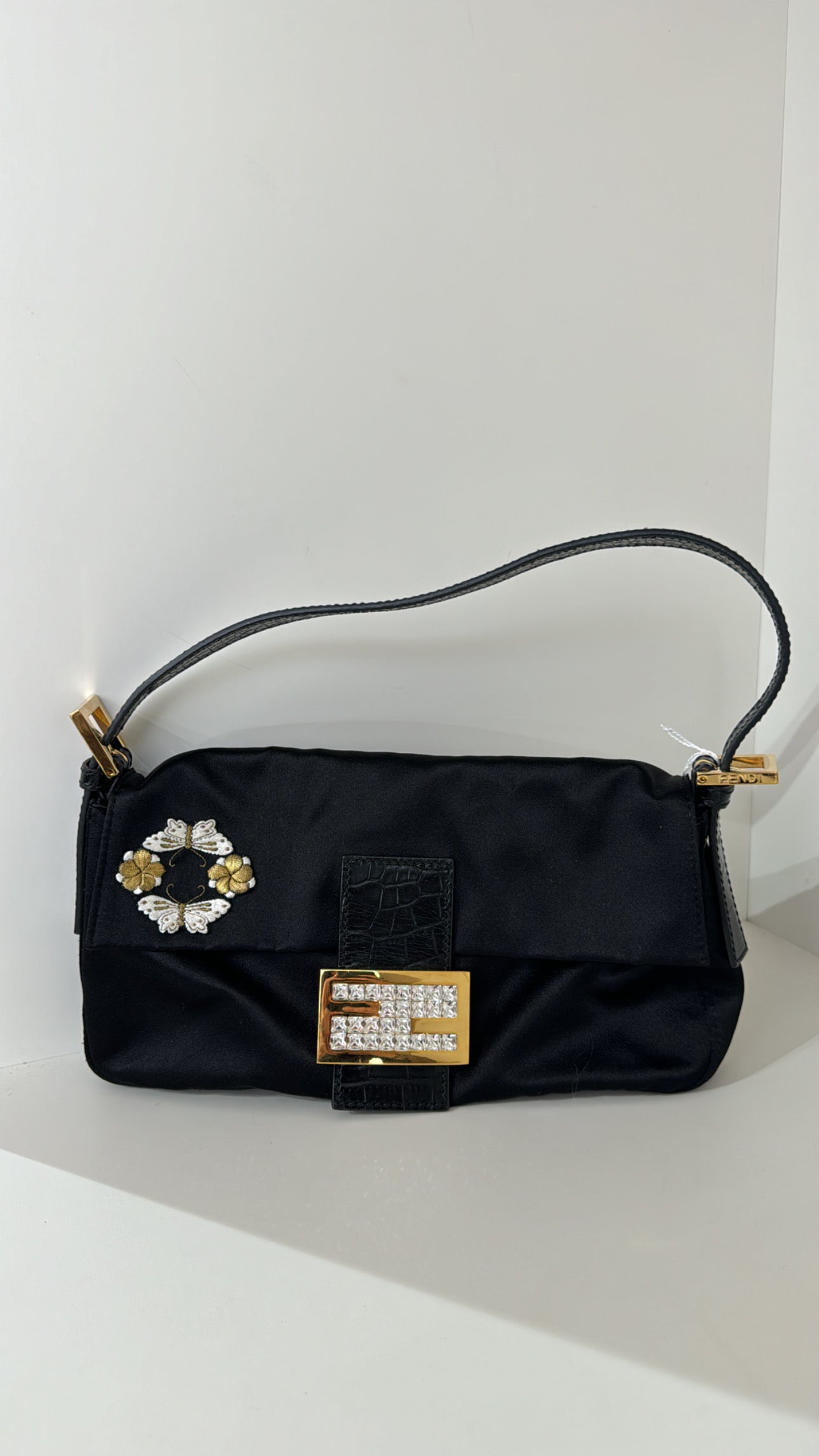 Fendi Silk Baguette Black