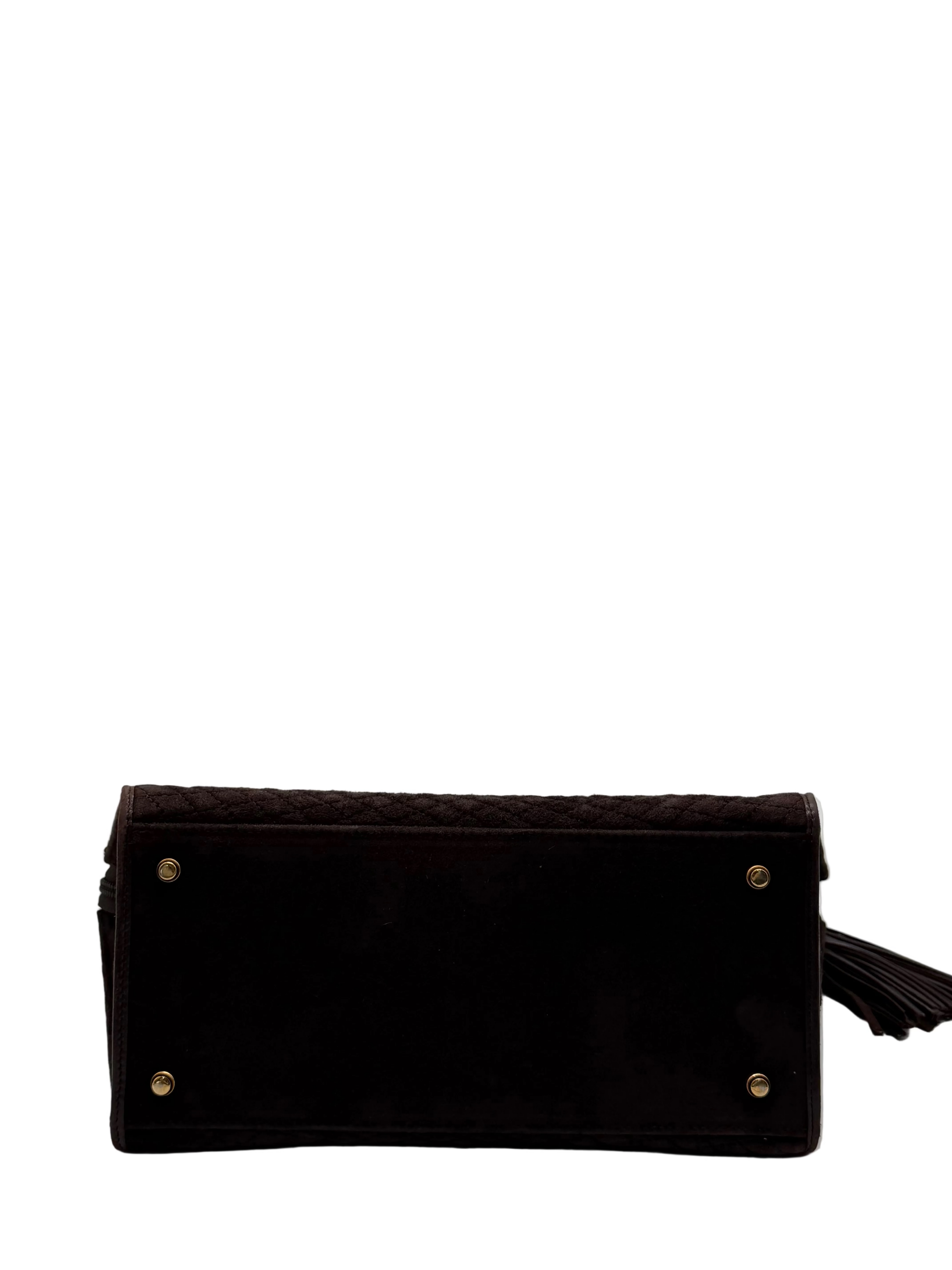 Bally Brown Suede Vintage | Gold Tassel hardware