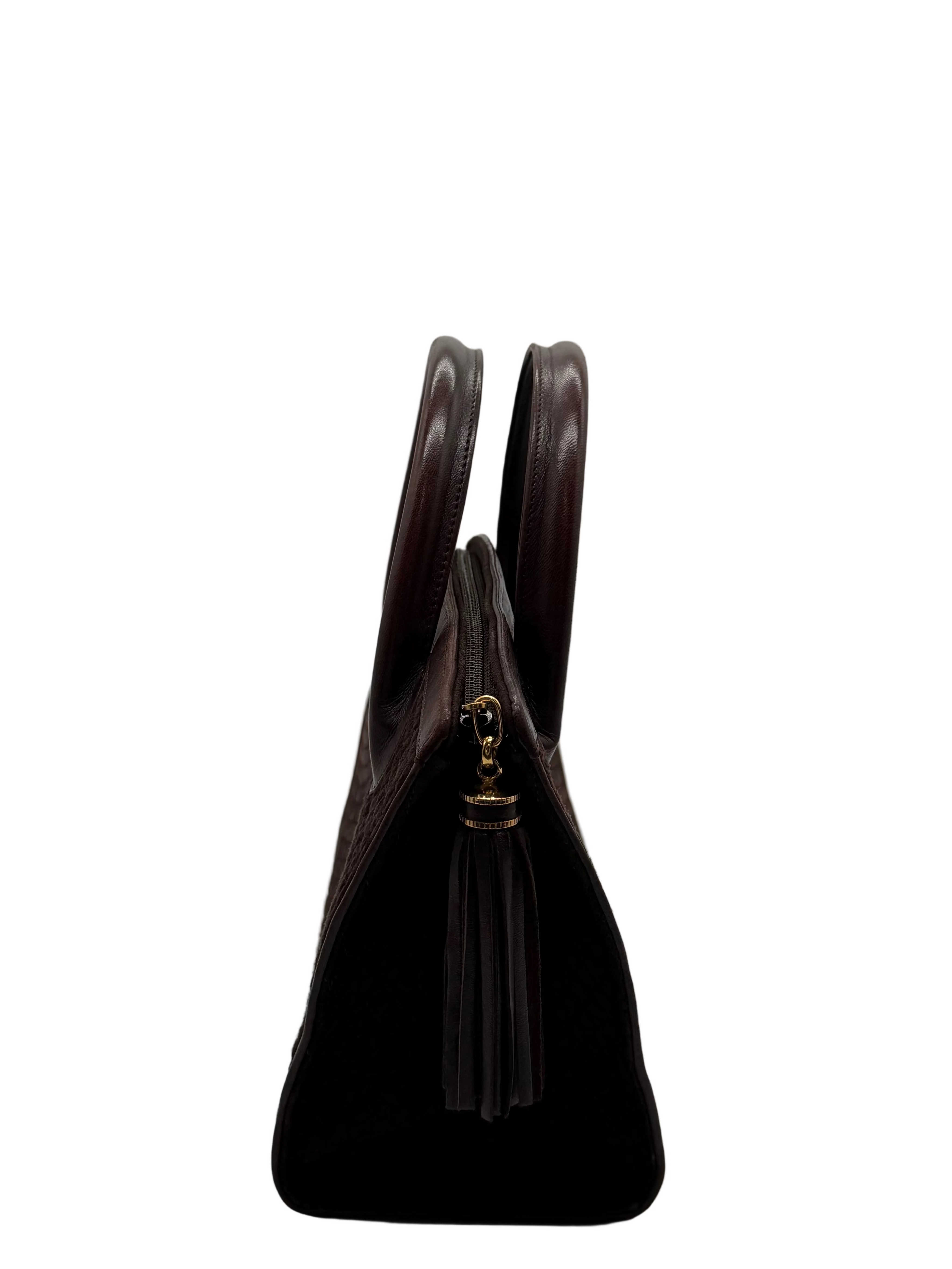 Bally Brown Suede Vintage | Gold Tassel hardware