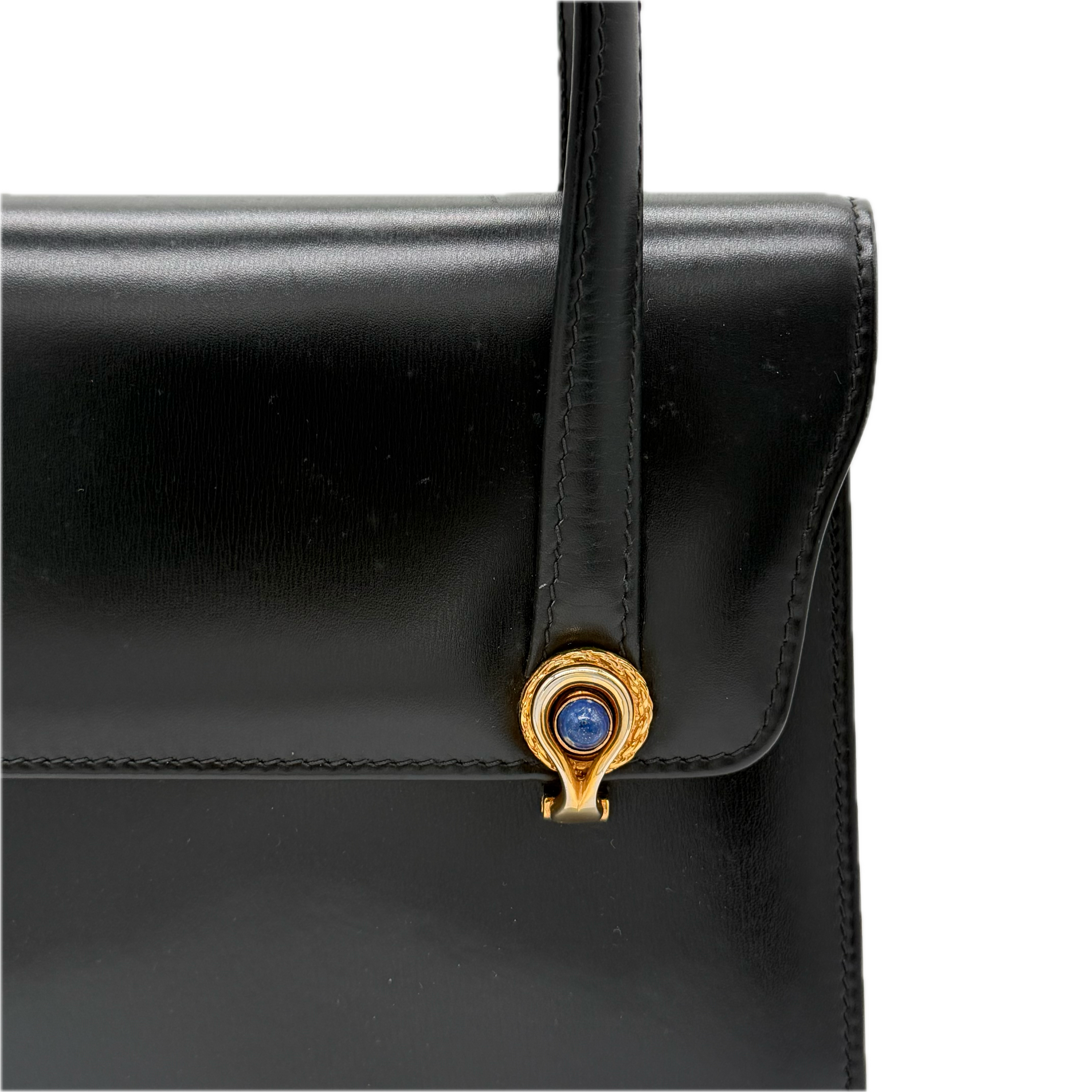 Gucci | Vintage Top Handle | Box Calf Leather | Gold Hardware