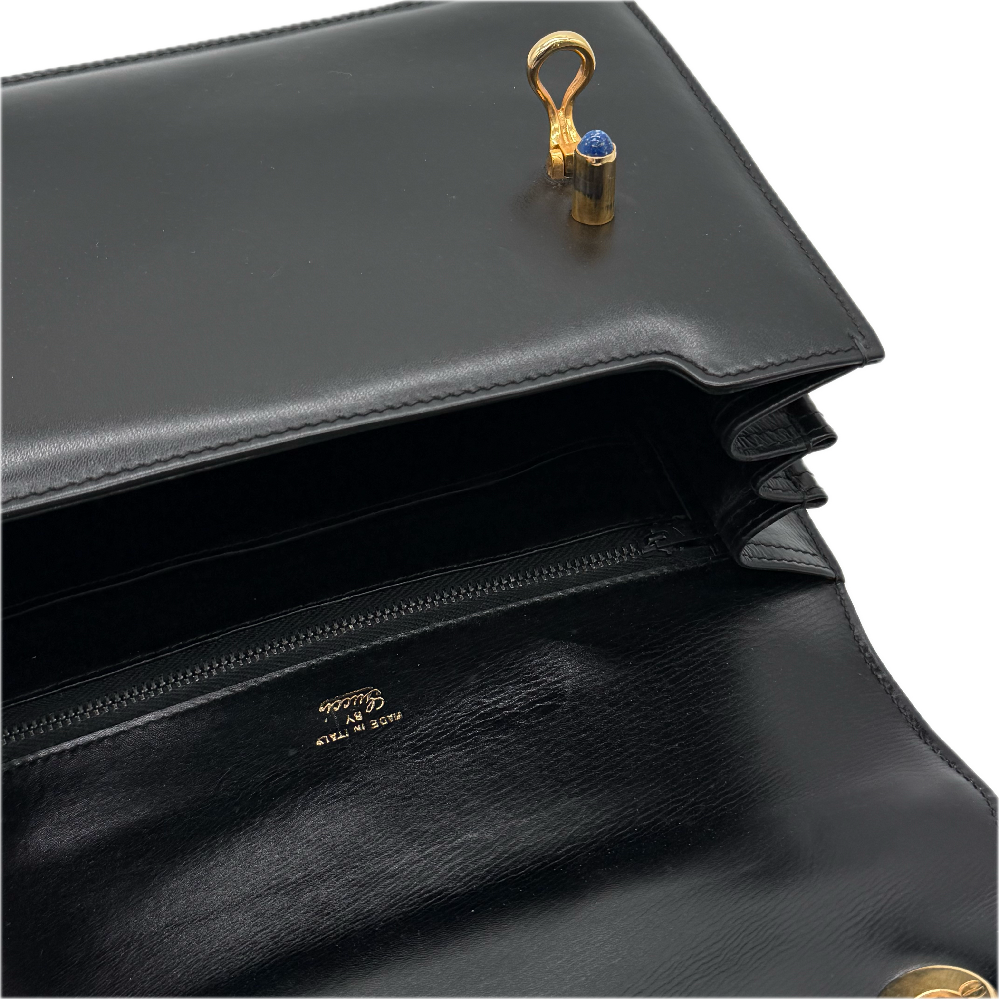 Gucci | Vintage Top Handle | Box Calf Leather | Gold Hardware