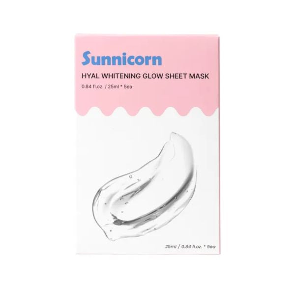 Sunnicorn Hyal Whitening Glow Sheet Mask