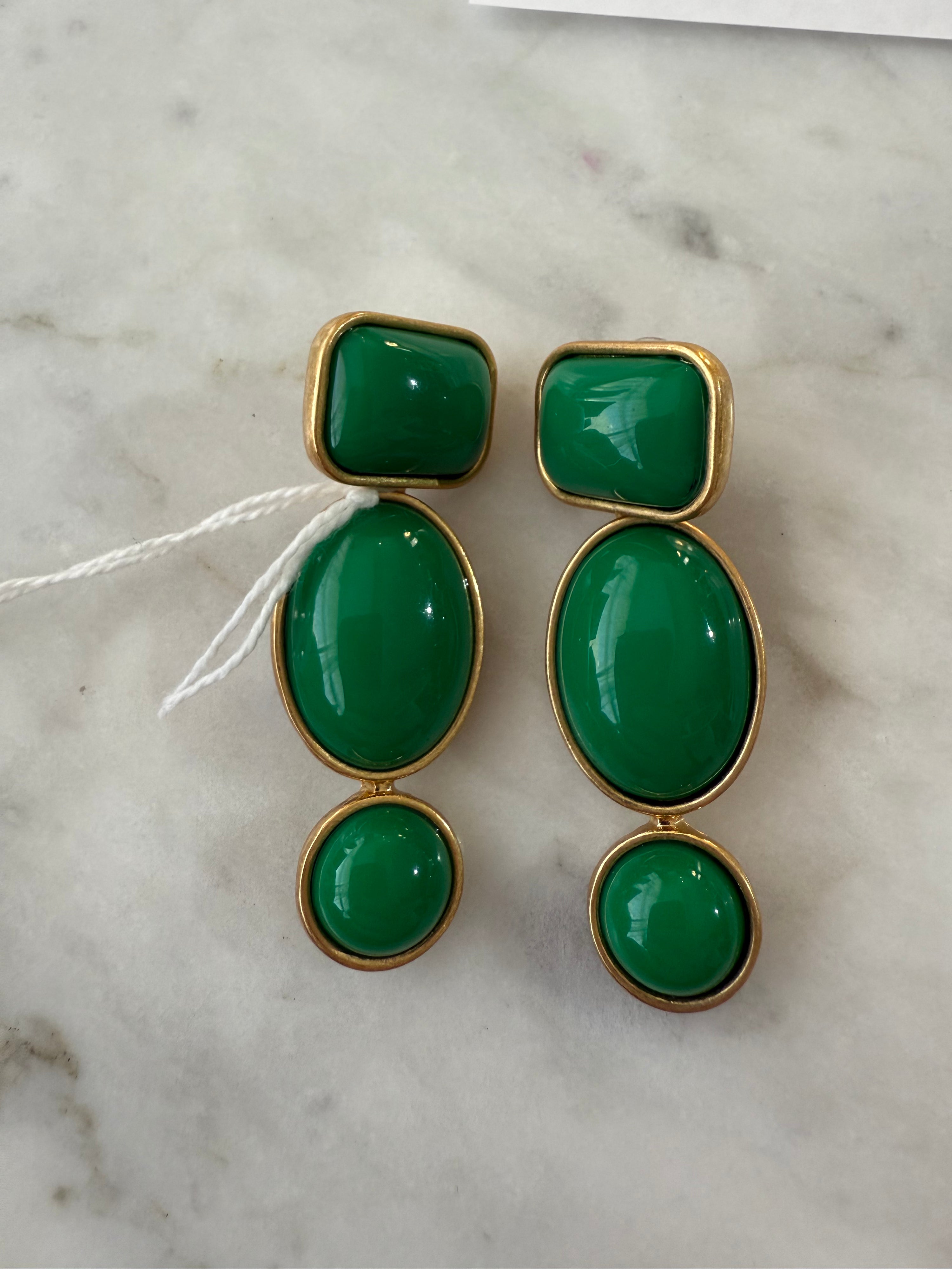 Green Oscar earring - GG