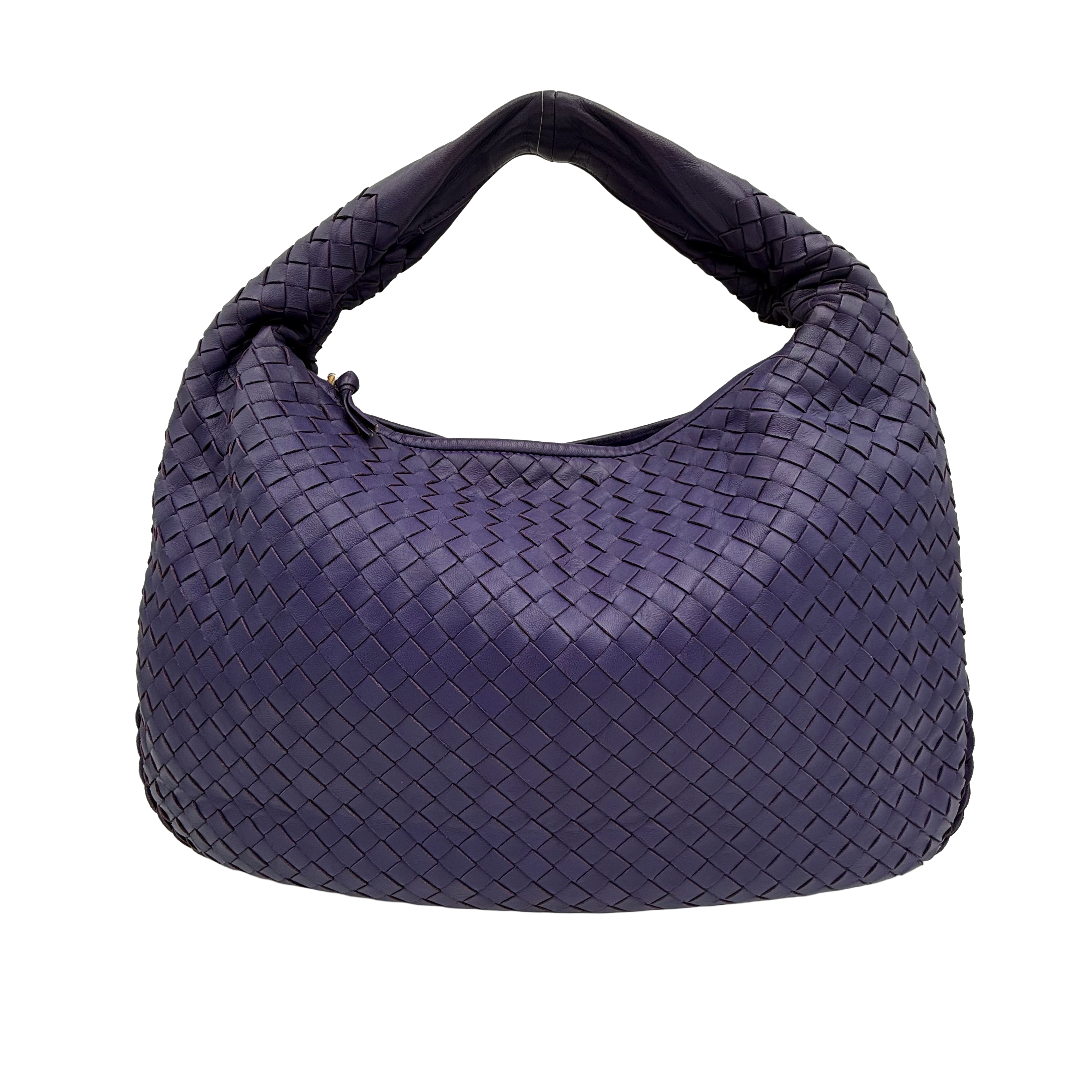 Bottega Veneta Intrecciato Veneta Hobo Large | Purple | Gold Hardware