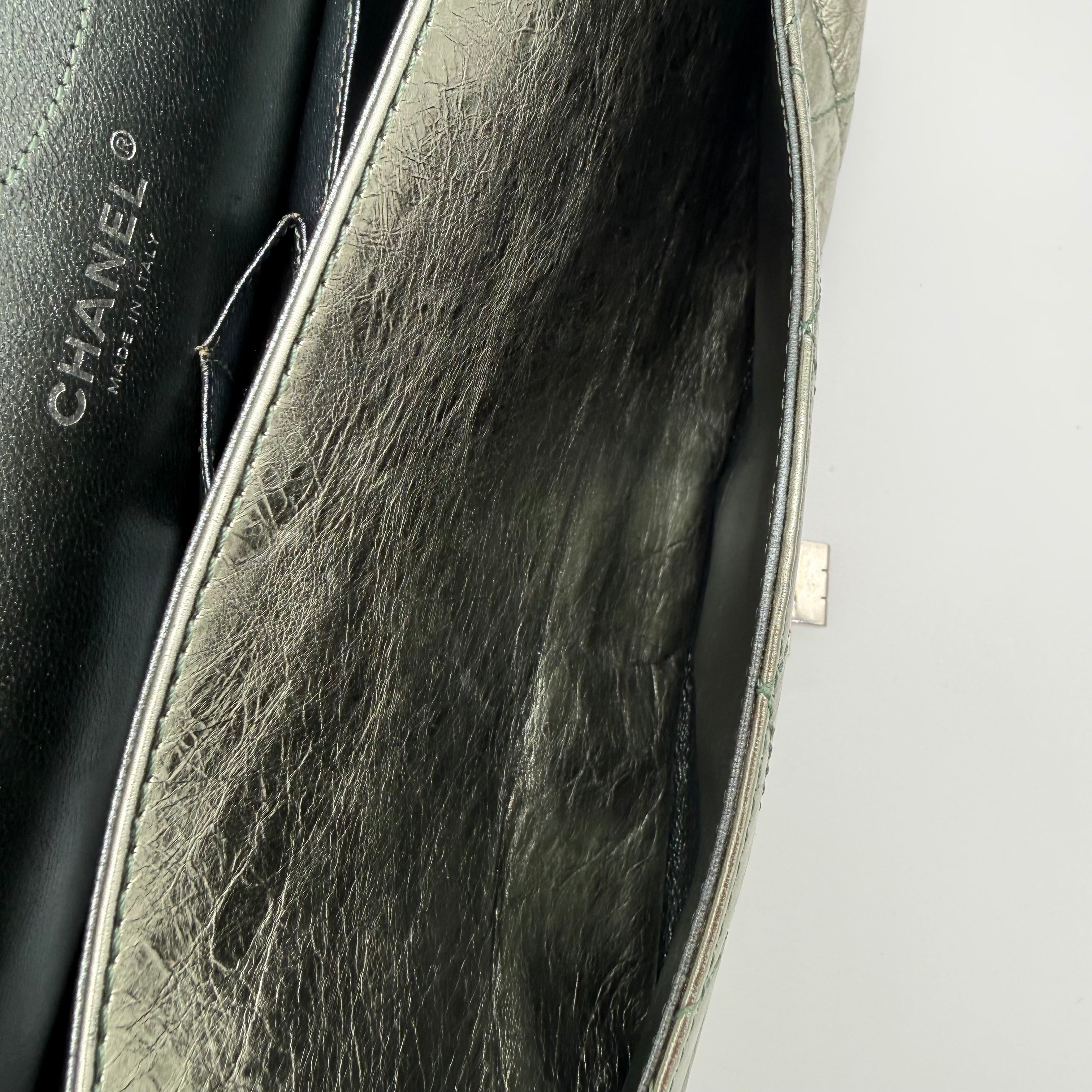 Chanel 2.55 Reissue 227 | Metallic Gunmetal Aged Calfskin | Ruthenium Hardware