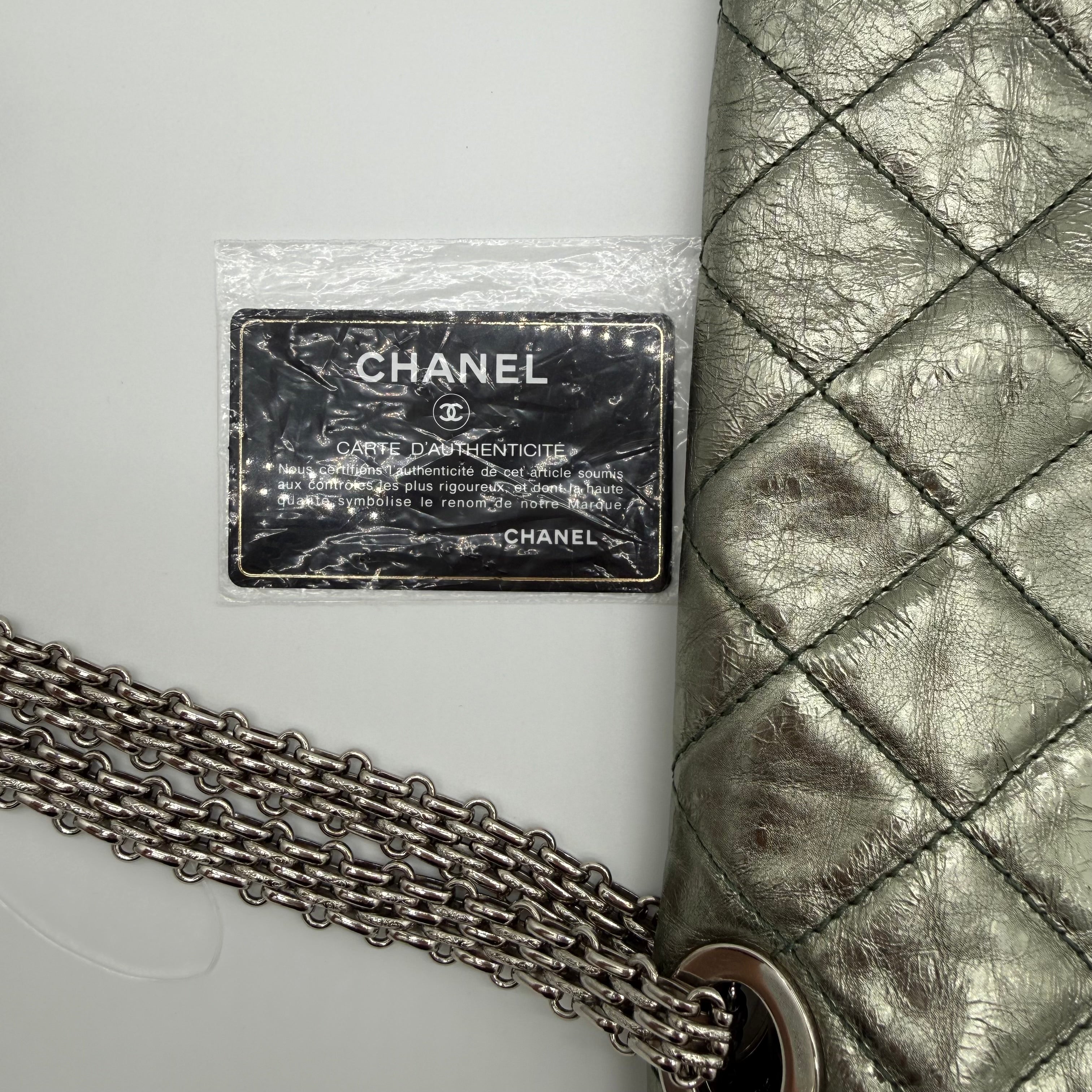 Chanel 2.55 Reissue 227 | Metallic Gunmetal Aged Calfskin | Ruthenium Hardware