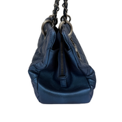 Chanel Vintage Mademoiselle Bowling Bag | Navy Caviar | Ruthenium Hardware