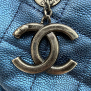 Chanel Vintage Mademoiselle Bowling Bag | Navy Caviar | Ruthenium Hardware