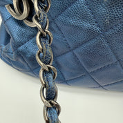 Chanel Vintage Mademoiselle Bowling Bag | Navy Caviar | Ruthenium Hardware
