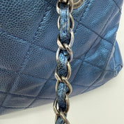 Chanel Vintage Mademoiselle Bowling Bag | Navy Caviar | Ruthenium Hardware