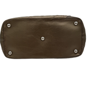 Chanel Vintage Cambon Quilted Tote | Metallic Bronze Aged Calfskin | Silver Hardware