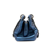 Chanel Vintage Mademoiselle Bowling Bag | Navy Caviar | Ruthenium Hardware