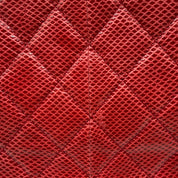 Chanel Mademoiselle Bowling Bag | Red Quilted Lizard-Embossed Leather | Silver Hardware