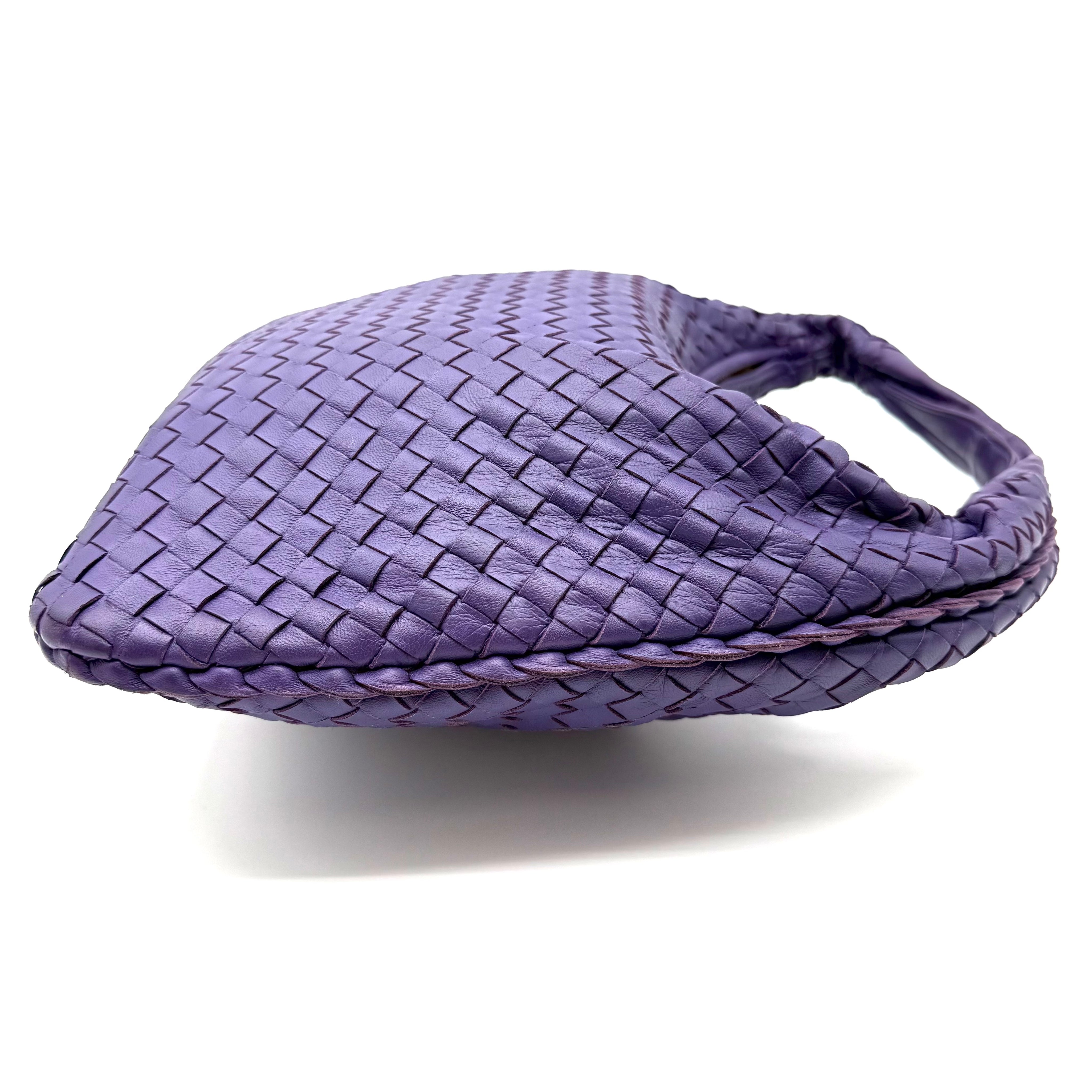 Bottega Veneta Intrecciato Veneta Hobo Large | Purple | Gold Hardware