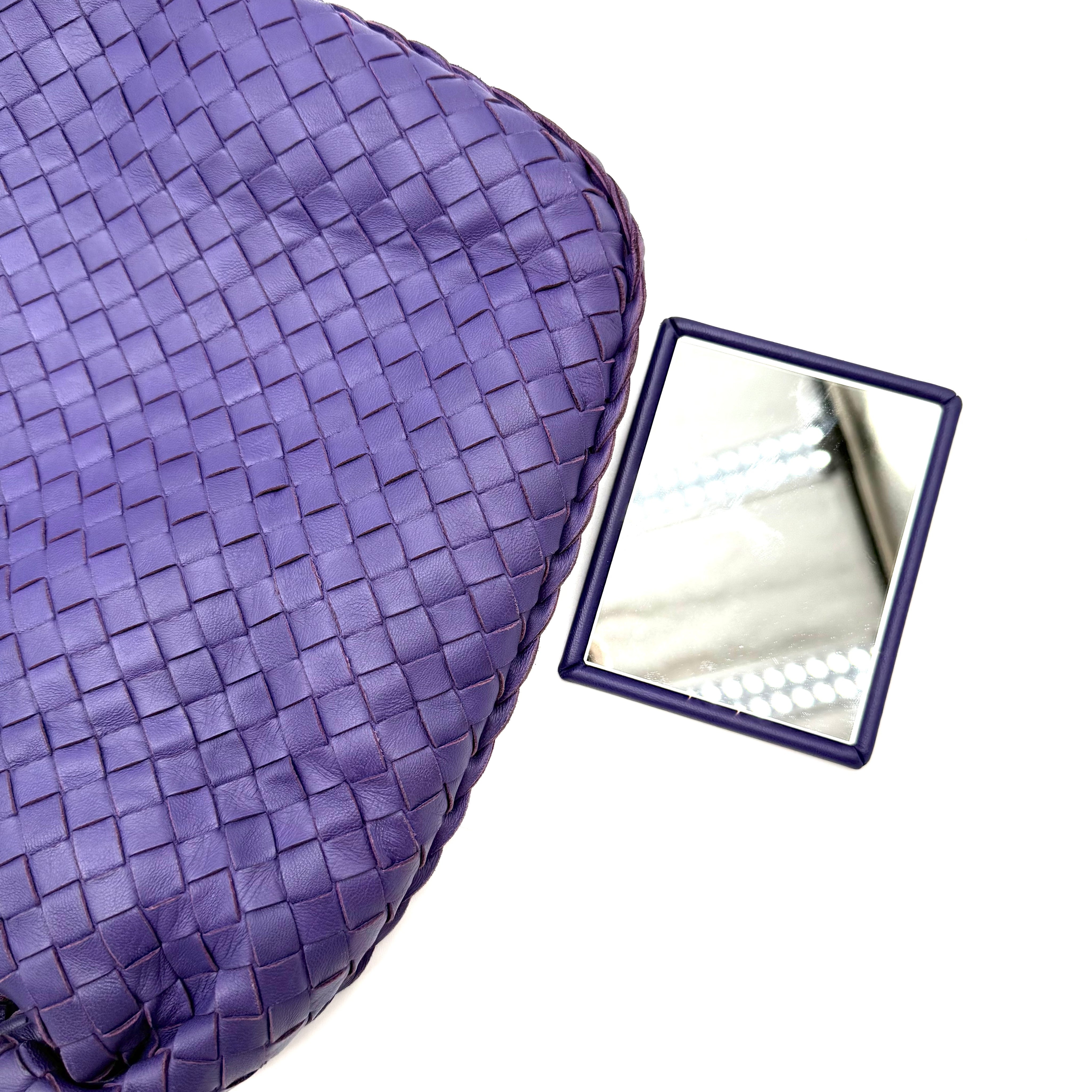 Bottega Veneta Intrecciato Veneta Hobo Large | Purple | Gold Hardware