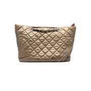 Chanel Vintage Cambon Quilted Tote | Metallic Bronze Aged Calfskin | Silver Hardware