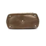 Chanel Vintage Cambon Quilted Tote | Metallic Bronze Aged Calfskin | Silver Hardware