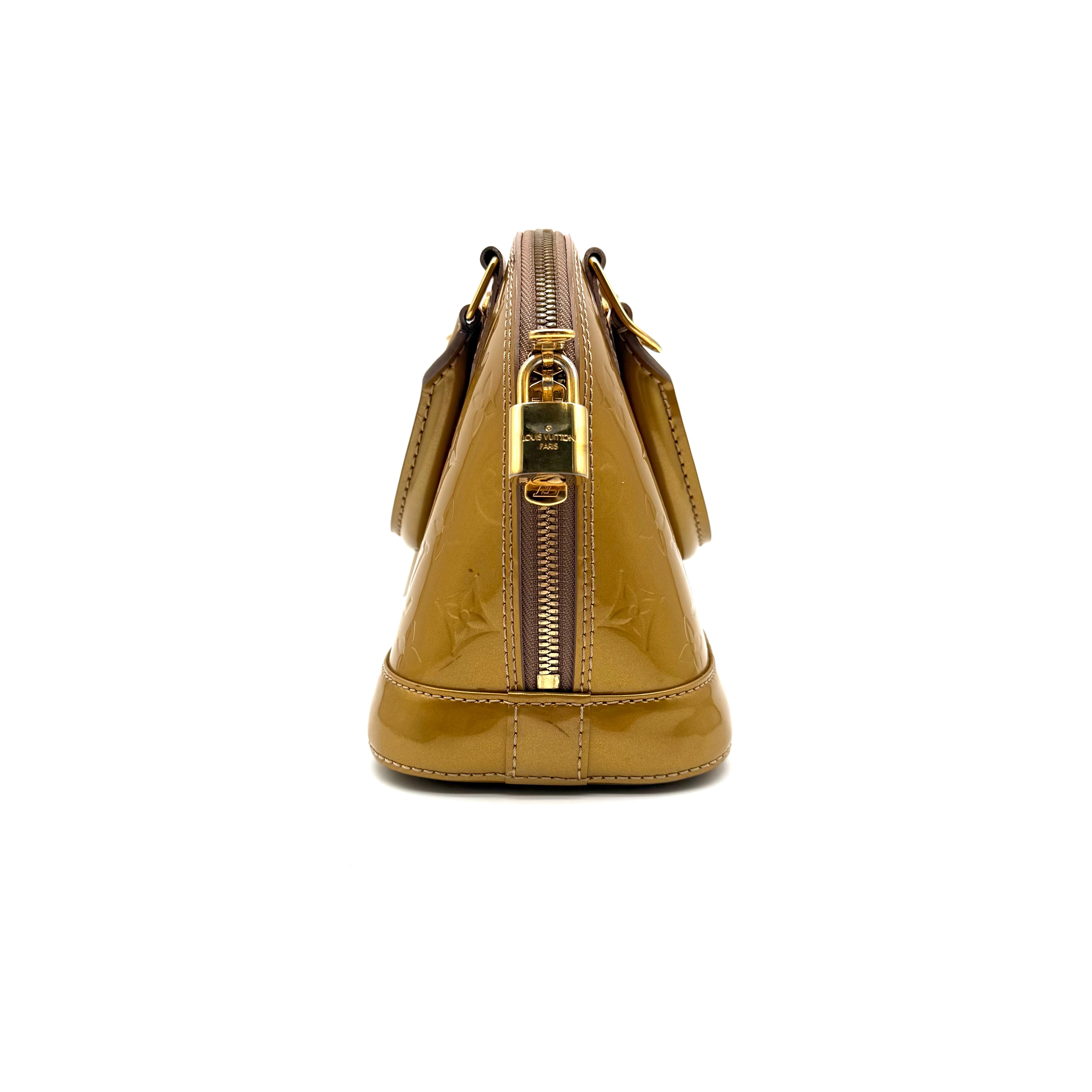 Louis Vuitton Alma BB | Monogram Vernis | Gold Hardware