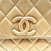 Chanel Vintage CC Tassel Camera Bag | Beige Lambskin | Gold Hardware