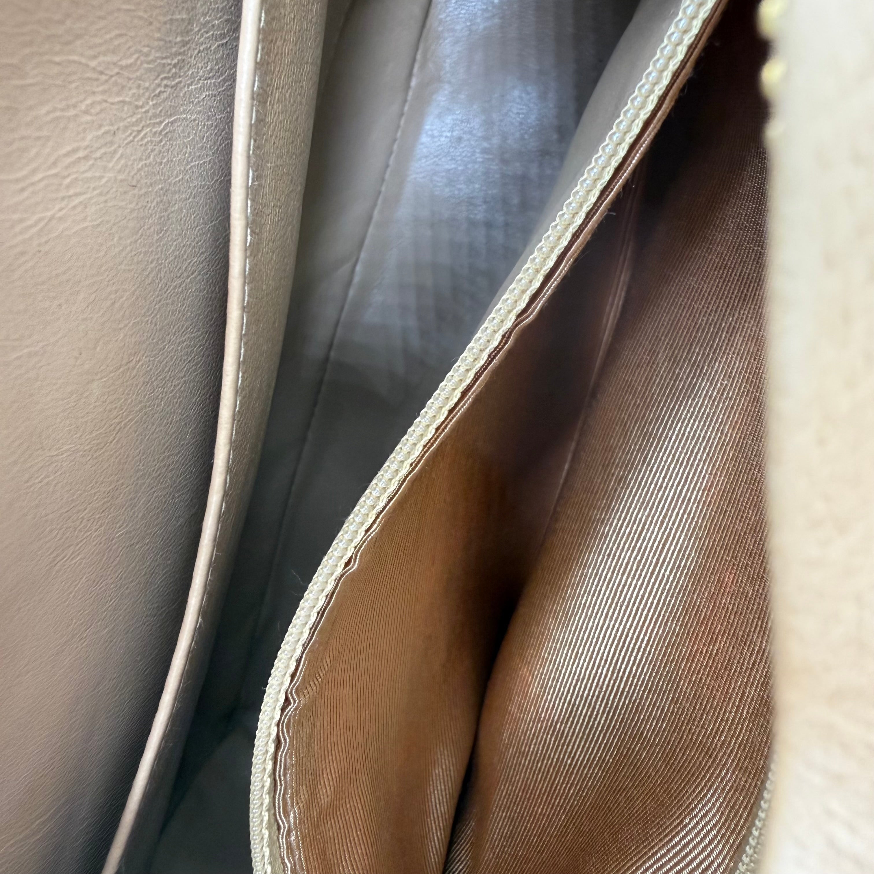 Chanel Vintage CC Tassel Camera Bag | Beige Lambskin | Gold Hardware