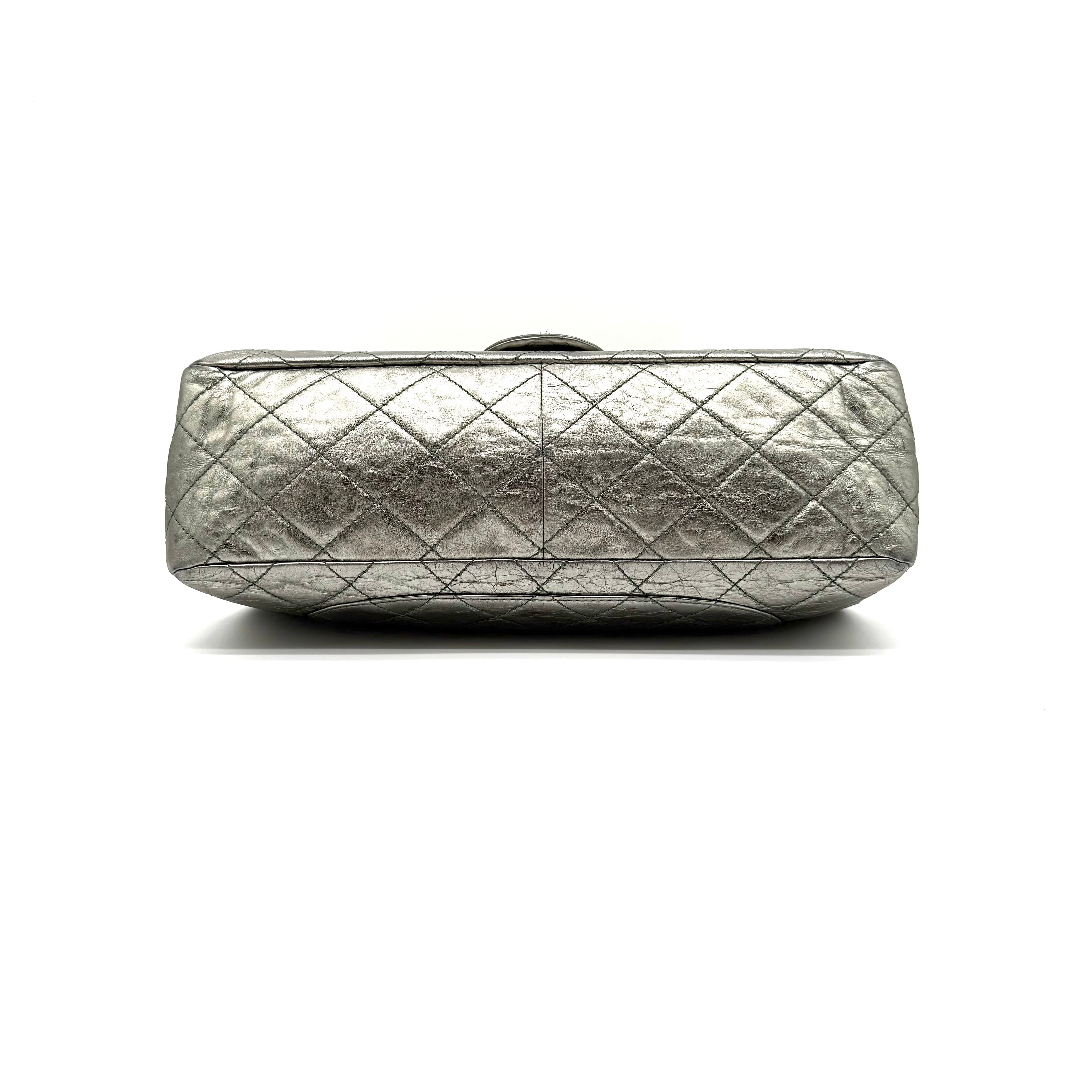 Chanel 2.55 Reissue 227 | Metallic Gunmetal Aged Calfskin | Ruthenium Hardware