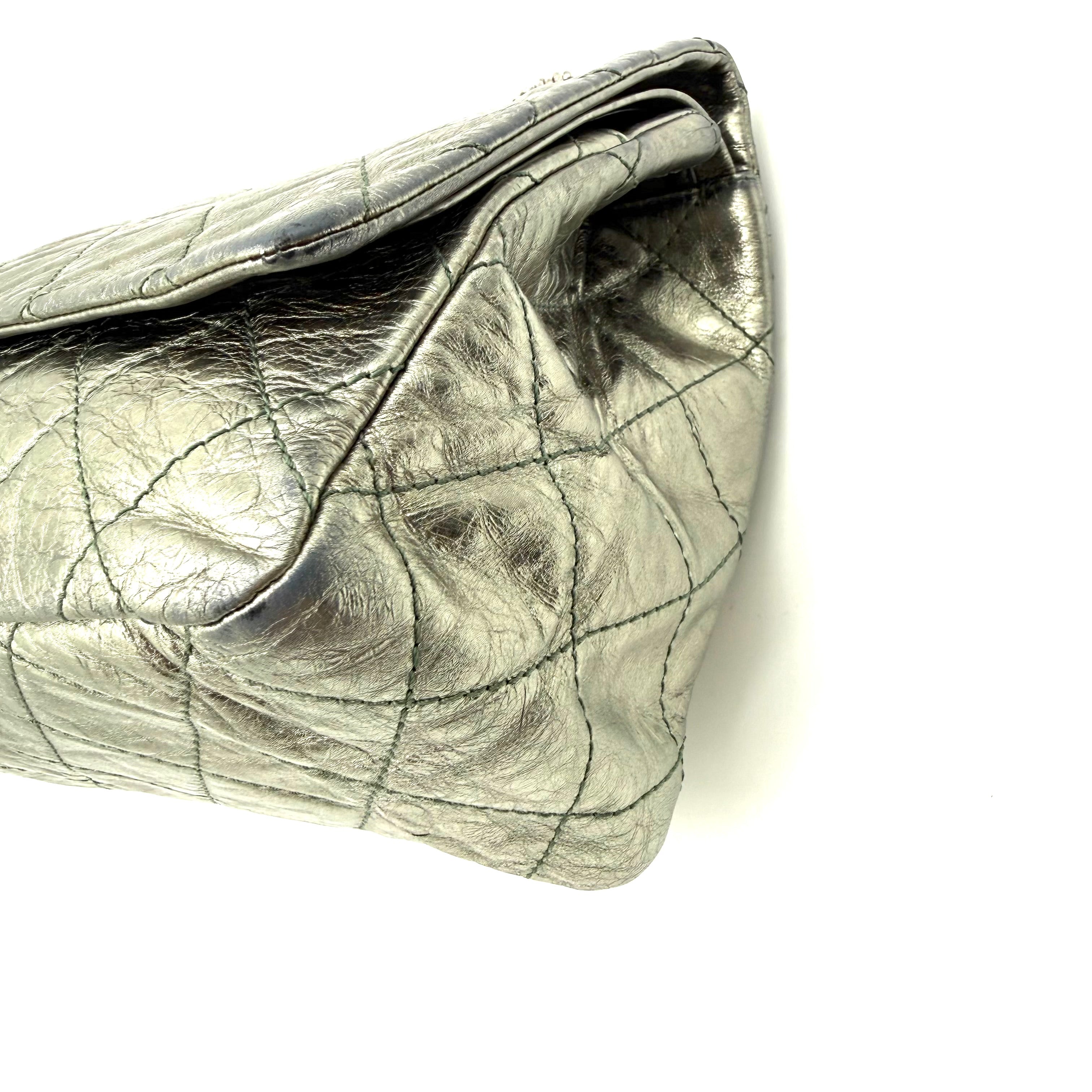 Chanel 2.55 Reissue 227 | Metallic Gunmetal Aged Calfskin | Ruthenium Hardware