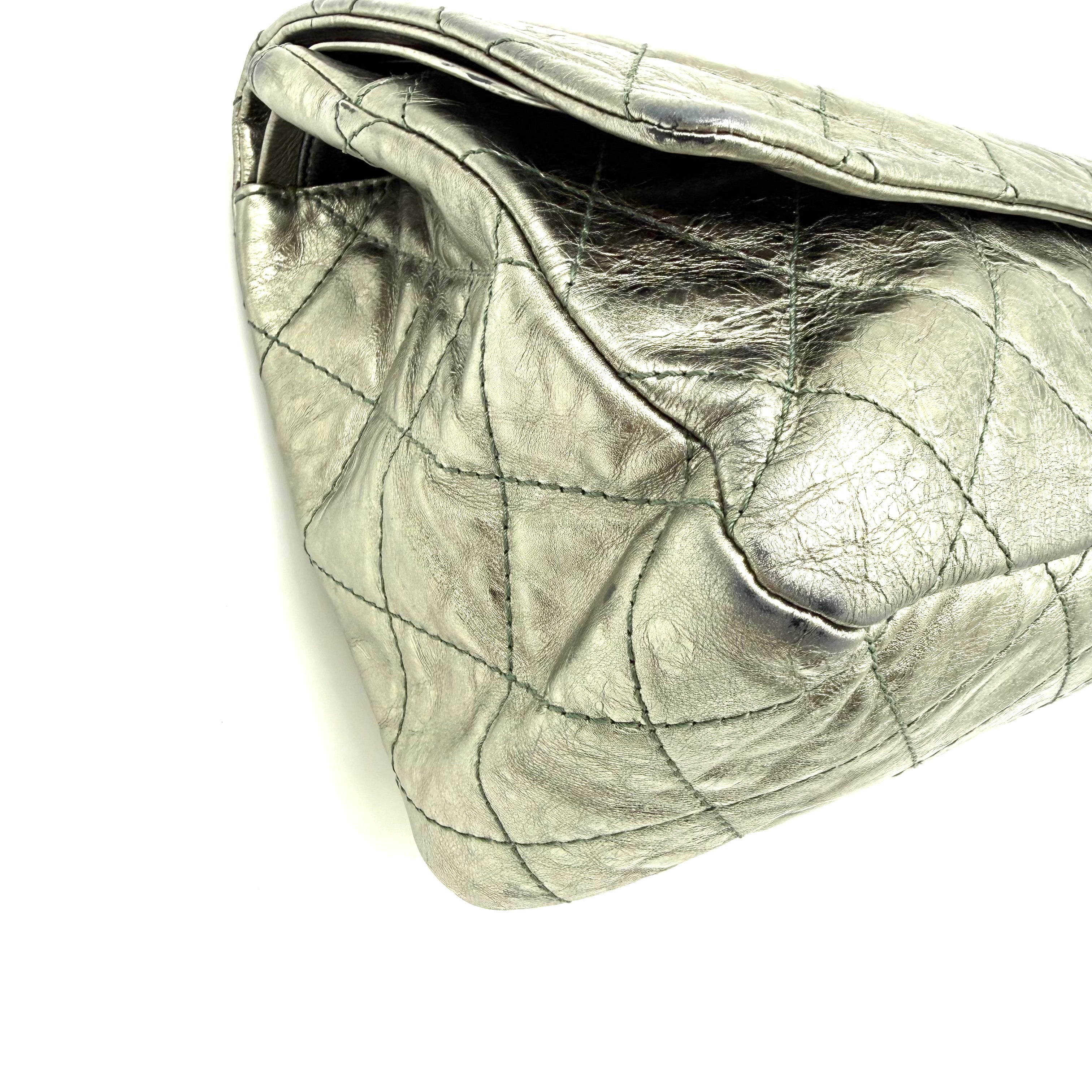 Chanel 2.55 Reissue 227 | Metallic Gunmetal Aged Calfskin | Ruthenium Hardware