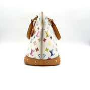 Louis Vuitton Alma MM | White Monogram Multicolore | Gold Hardware