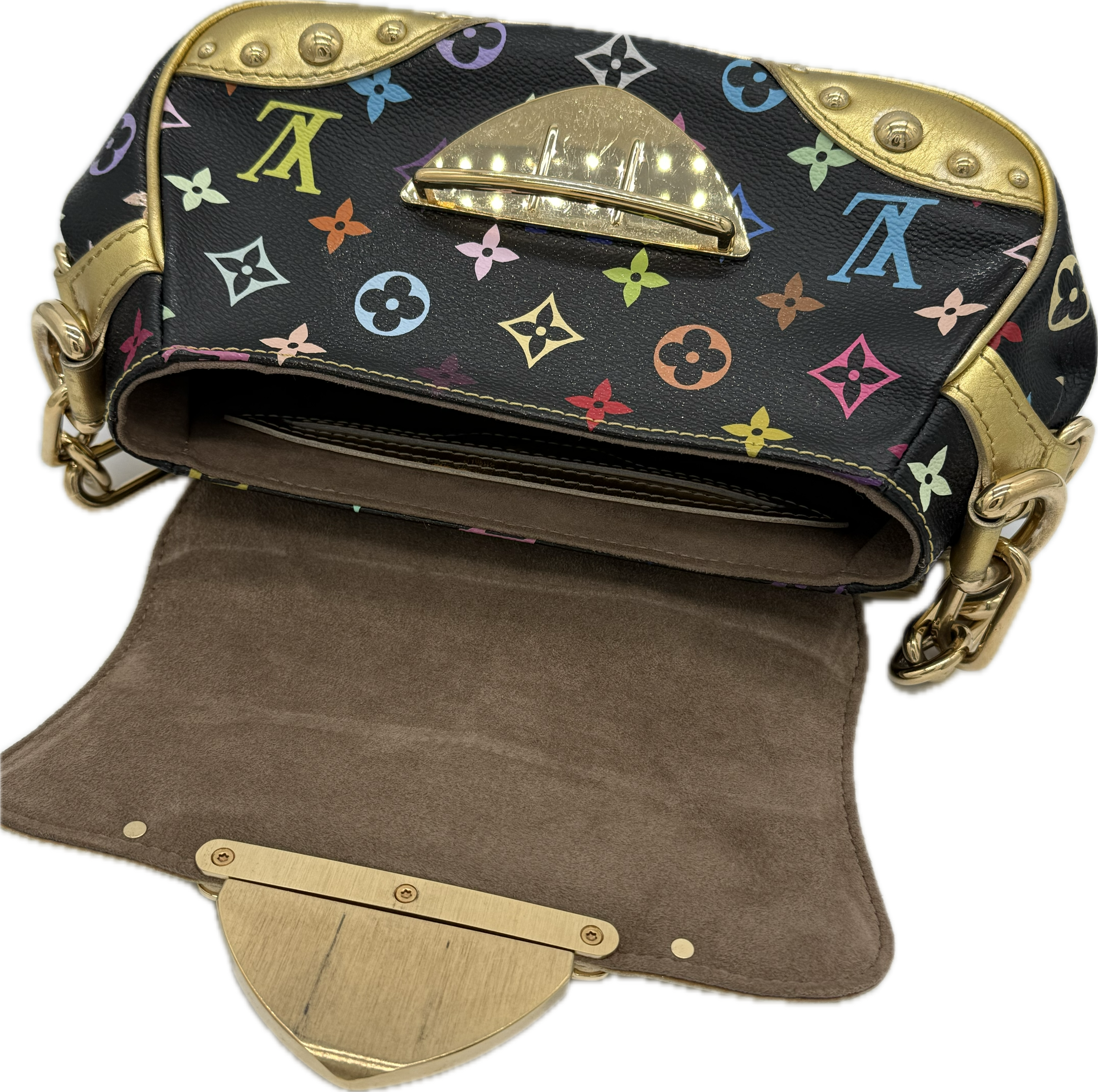 Louis Vuitton | Murakami “Eye Love You” POCHETTE bag | Canvas | Gold Hardware